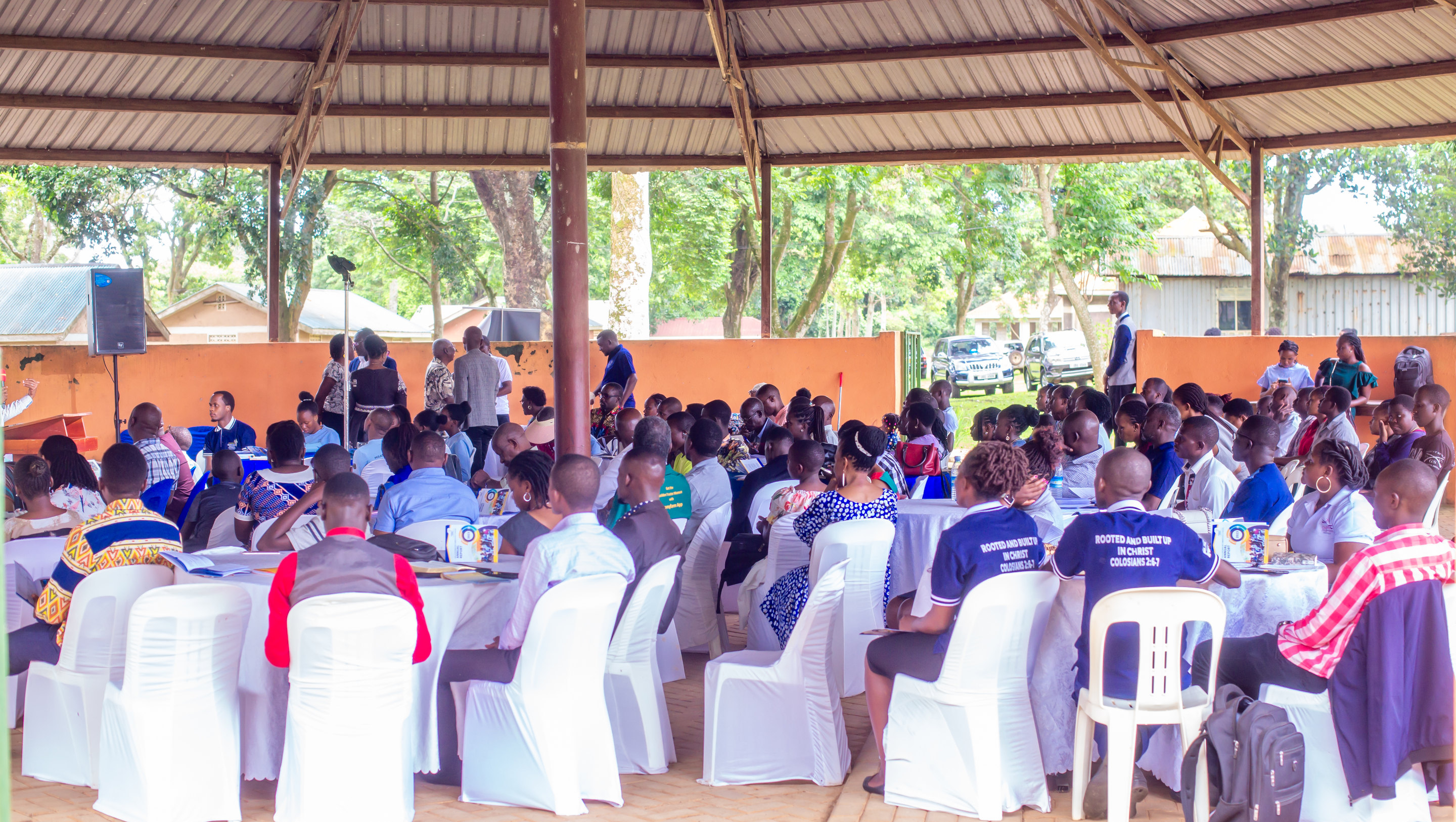 Delegates filling the hall under the pavilion at the FOCUS Annual General Meeting