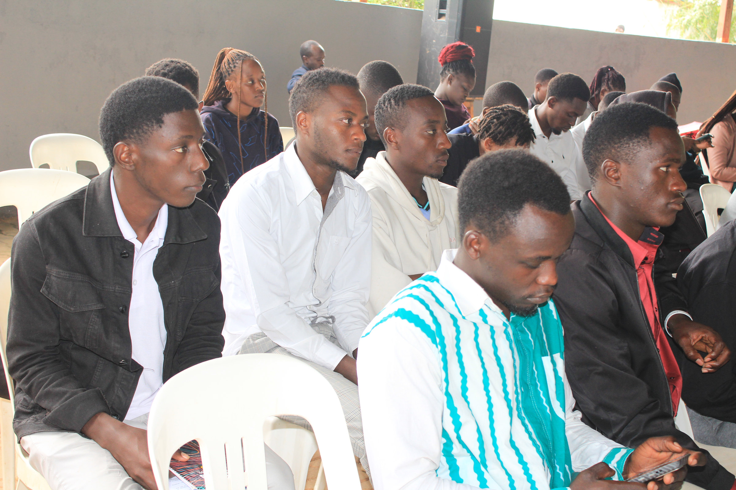 Students listening attentively during a FOCUS conference session